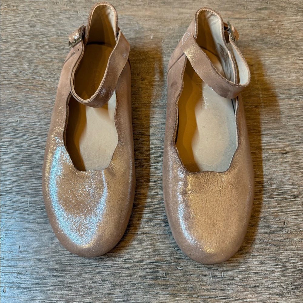 Elephantito Metallic Mary Jane Flats